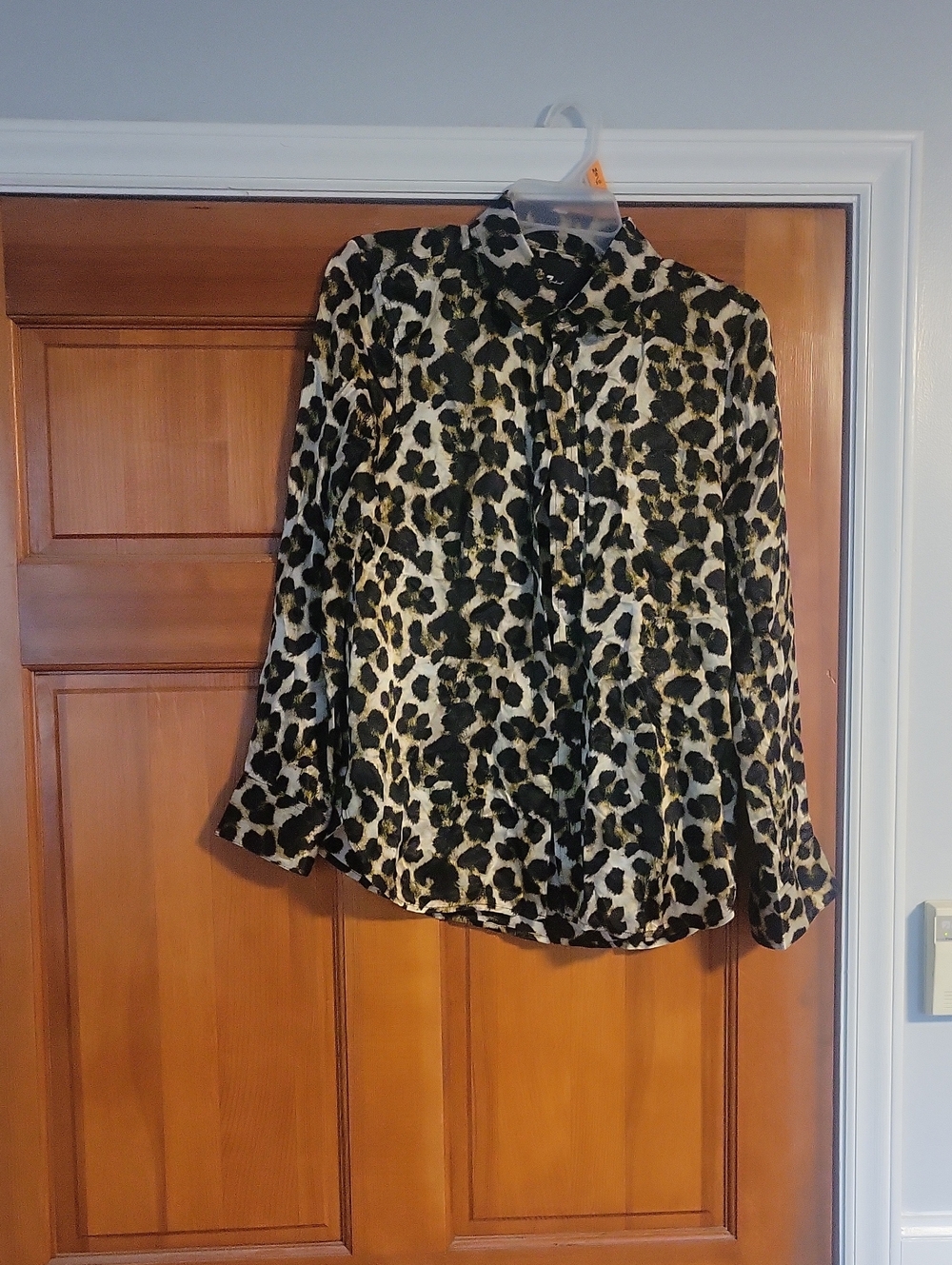 NWT 7 For All Mankind Leopard Print Blouse
